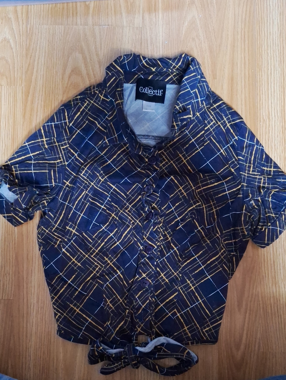 Collectif Clothing Button Up Crop Shirt